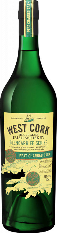 Виски West Cork Glengarriff Series Peat Charred Cask Single Malt Irish Whiskey 0.7л