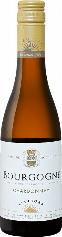 Вино Chardonnay Bourgogne AOC Lugny L’aurore 2021 0.375л