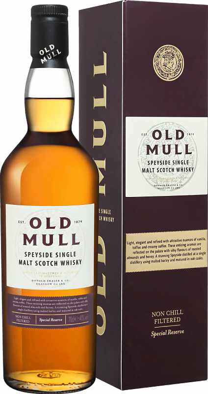 Виски Old Mull Speyside Single Malt Scotch Whisky (gift box) 0.7л