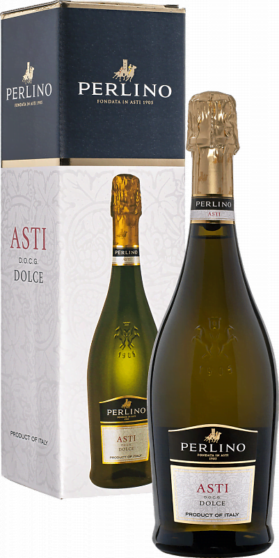 Игристое вино Perlino Asti DOCG (gift box) - 0.75л
