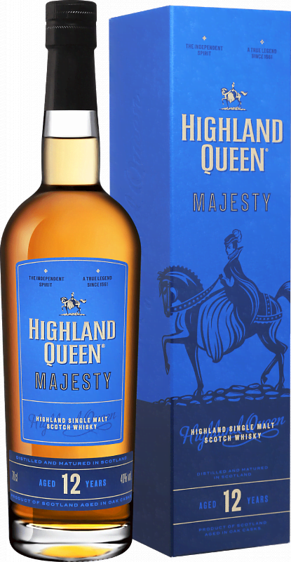 Виски Highland Queen Majesty Single Malt Scotch Whisky 12 y.o. (gift box) - 0.7л