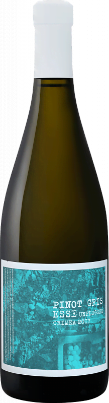 Вино Esse Unplugged Pinot Gris Crimea Satera 2017 0.75л