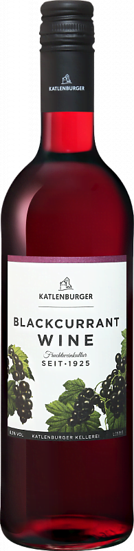 Фруктовое вино Blackcurrant Wine Katlenburger Kellerei 2016 0.75л