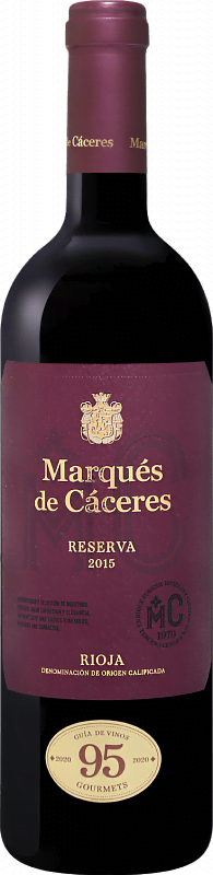 Вино Rioja DOCa Reserva Marques de Caceres 2016 0.75л