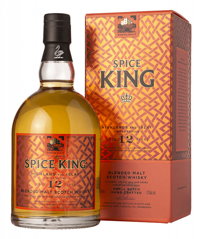 Виски Wemyss Malts Spice King Blended Malt Scotch Whisky 12 y.o. (gift box) 0.7л