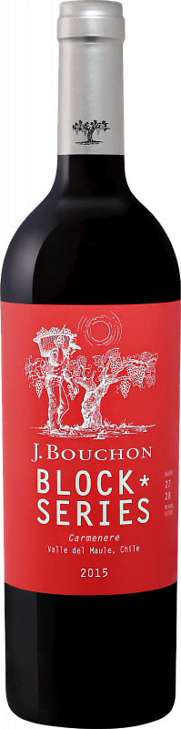 Вино Block Series Carmenere Maule DO J. Bouchon 2019 0.75л