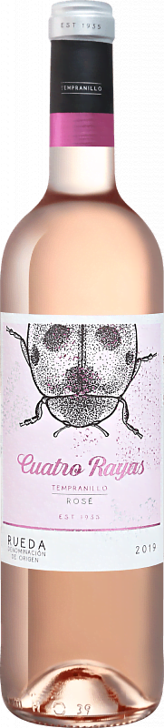 Вино Tempranillo Rose Rueda DO Cuatro Rayas 2021 0.75л