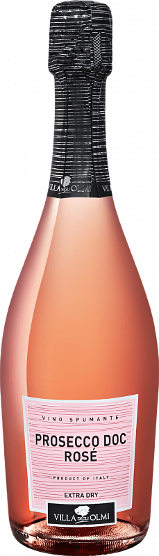 Игристое вино Rose Millesimato Spumante Extra Dry Prosecco DOC Villa degli Olmi 2020 0.75л