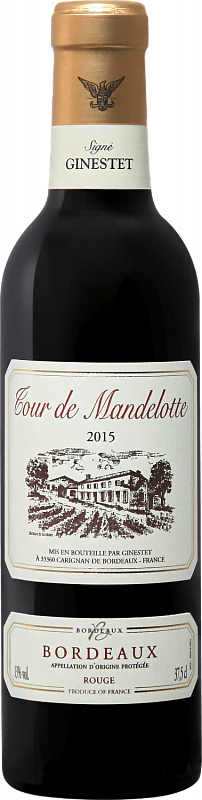 Вино Tour de Mandelotte Bordeaux AOC Ginestet 2018 0.375л