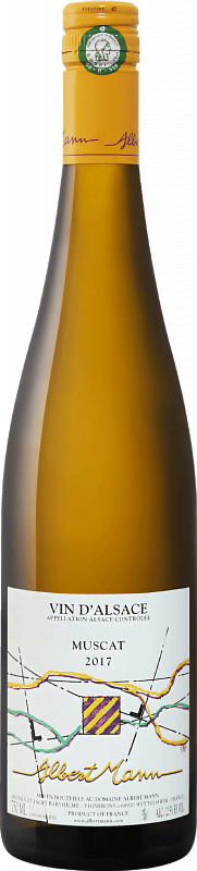 Вино Muscat Alsace AOC Domaine Albert Mann 2019 0.75л