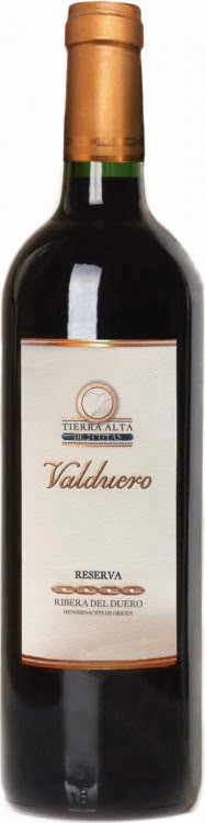 Испанское вино Valduero Reserva Tierra Alta de 2 Cotas красное сухое