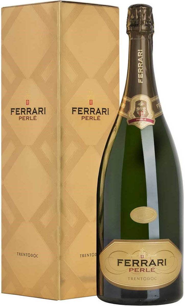 Вино игристое Ferrari, Perle Brut, Trento DOC, 1,5l, in gift box