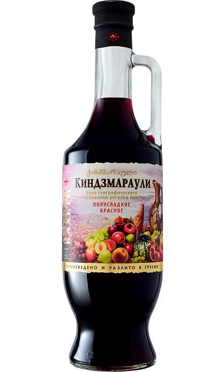 Вино красное «Legends Of Kakheti Kindzmarauli Souvenir Bottle red demisweet» Legends of Kakheti