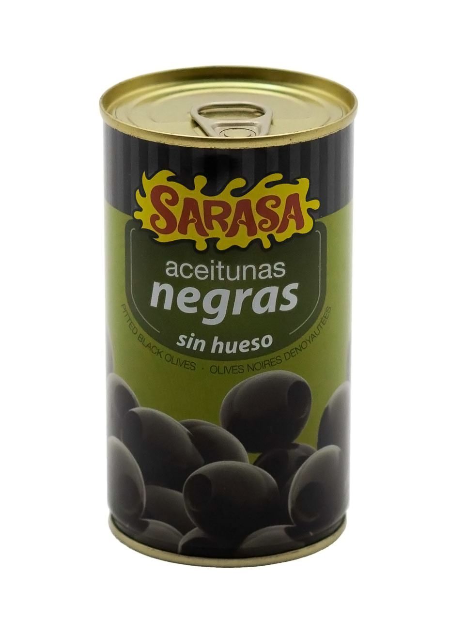Оливки черные без косточки "Асейтунас негра син уесо" 0,37 литра