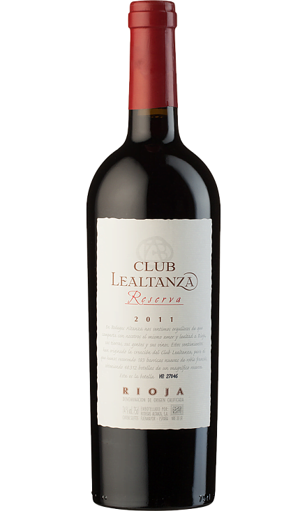 Вино
 красное «Lealtanza Club Reserva, Rioja DOCa»
 Altanza 2011