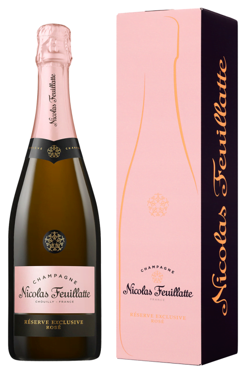 Шампанское Nicolas Feuillatte Brut Exclusive Rose в подарочной упаковке