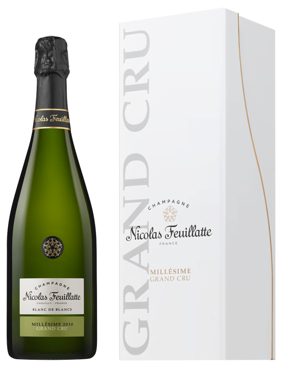 Шампанское Nicolas Feuillatte Brut Grand Cru Blanc de Blancs в подарочной упаковке