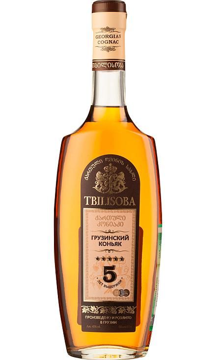 Коньяк
 «Tbilisoba Georgian Cognac, 5 years old»
 Tbilisoba