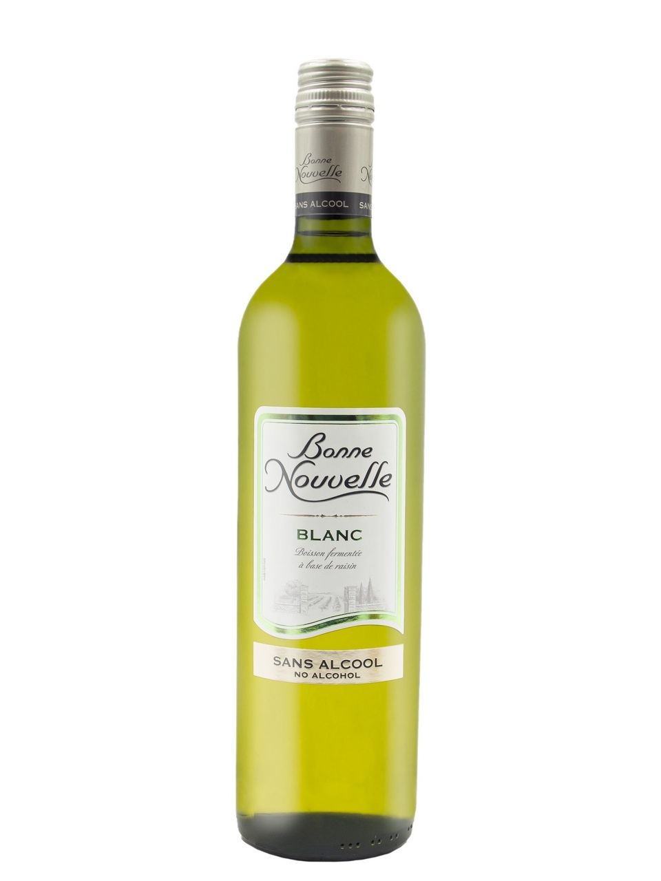 Вино "Бон Новель Блан" безалкогольное белое полусладкое 0,75