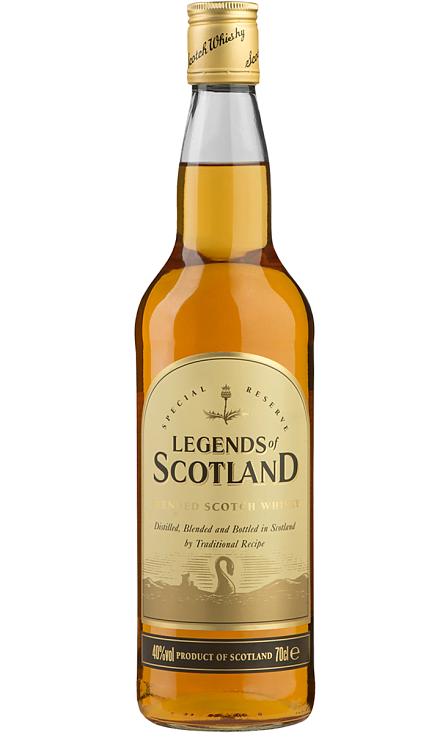 Виски
 «Legends of Scotland, blended »
 Спейсайд Дистиллерс