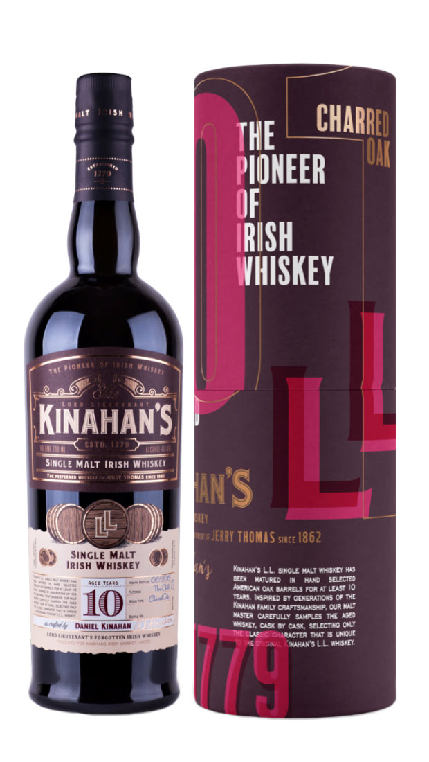 Виски Kinahans LL Single Malt 10 Year Old Irish Whiskey in gift box 0,75l