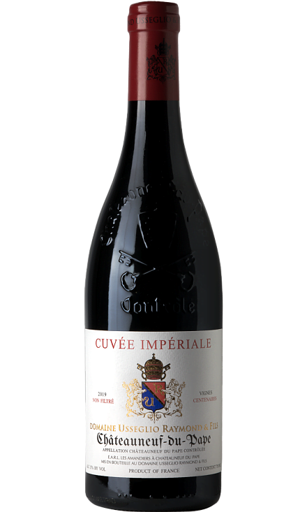 Вино
 красное «Chateauneuf du Pape AOC Imperiale»
 Domaine Raymond Usseglio & Fils 2019