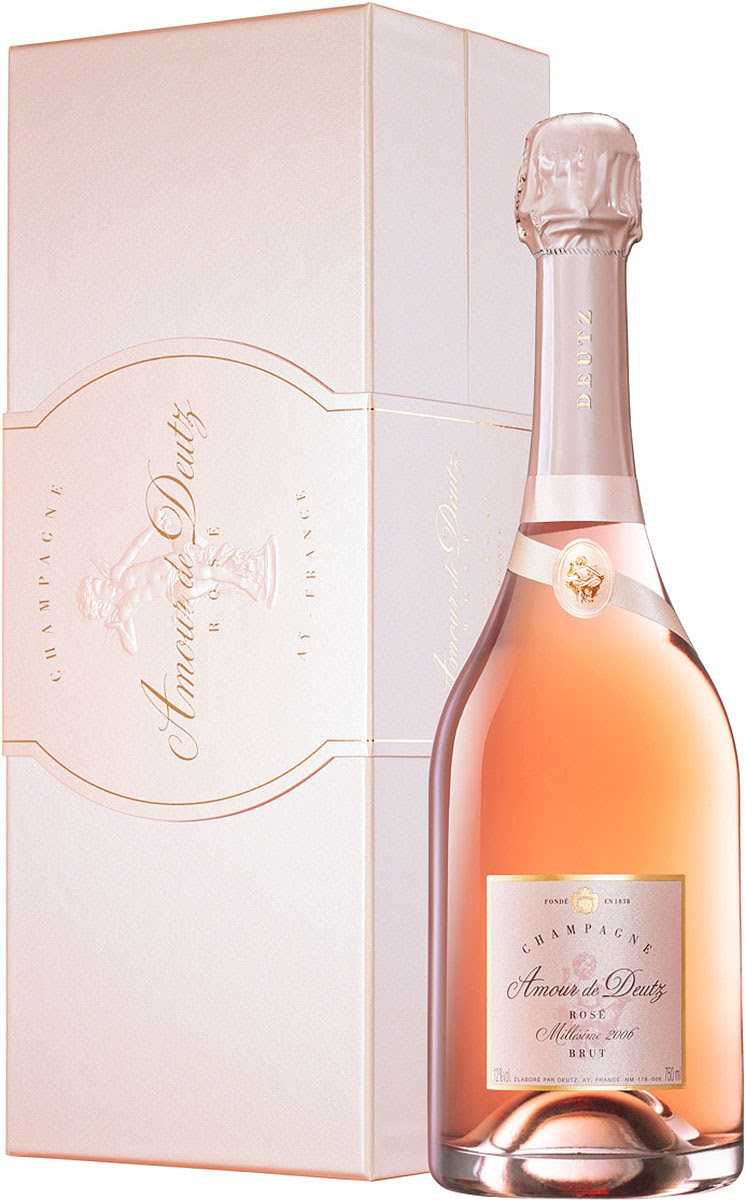 Шампанское Deutz, Amour de Deutz Rose, Brut, 2006, AOC Champagne 0,75l, in gift box