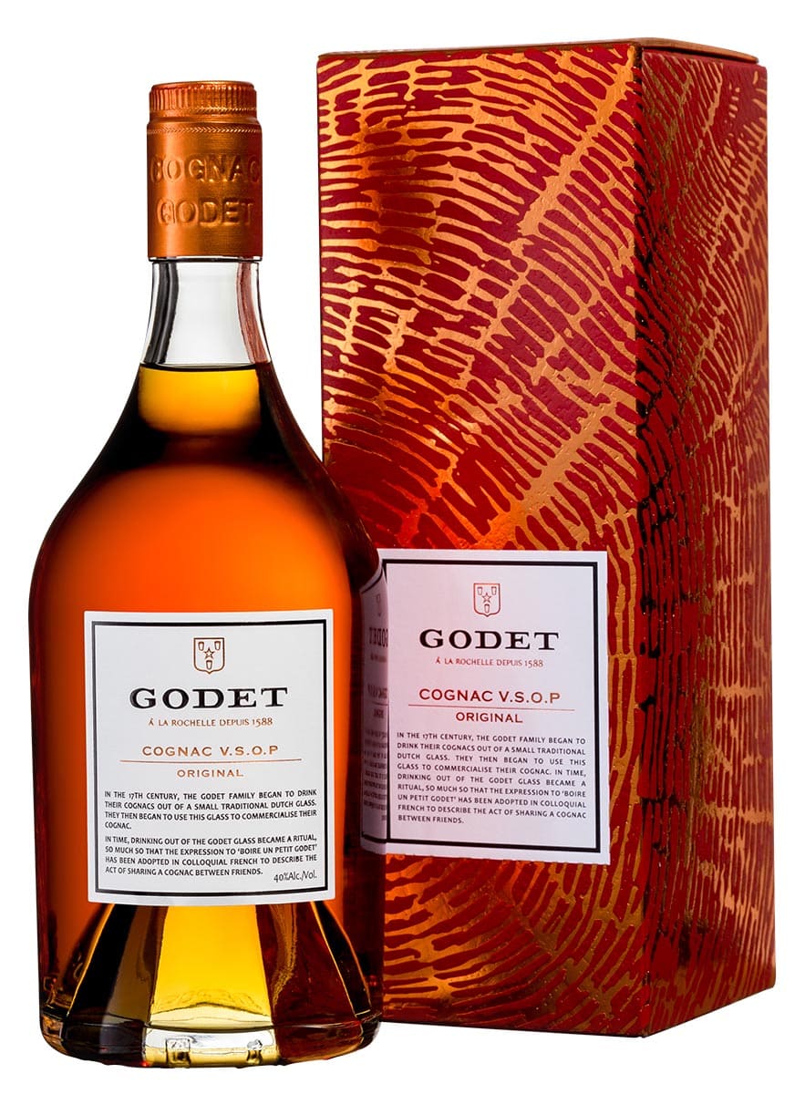 Коньяк Cognac Godet V.S.O.P Original in gift box 0,7l