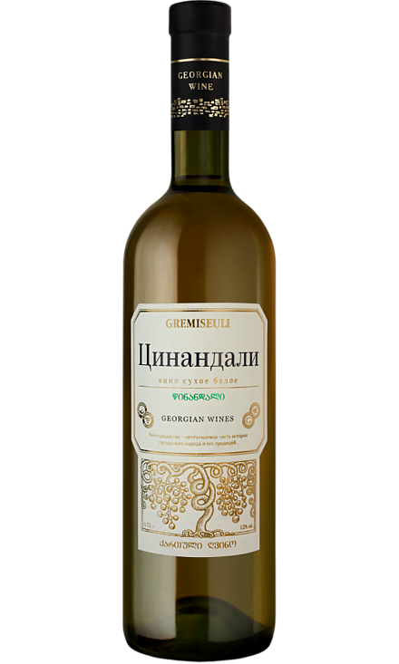 Вино
 белое «Gremiseuli Tsinandali white dry»
 Georgian Wine House