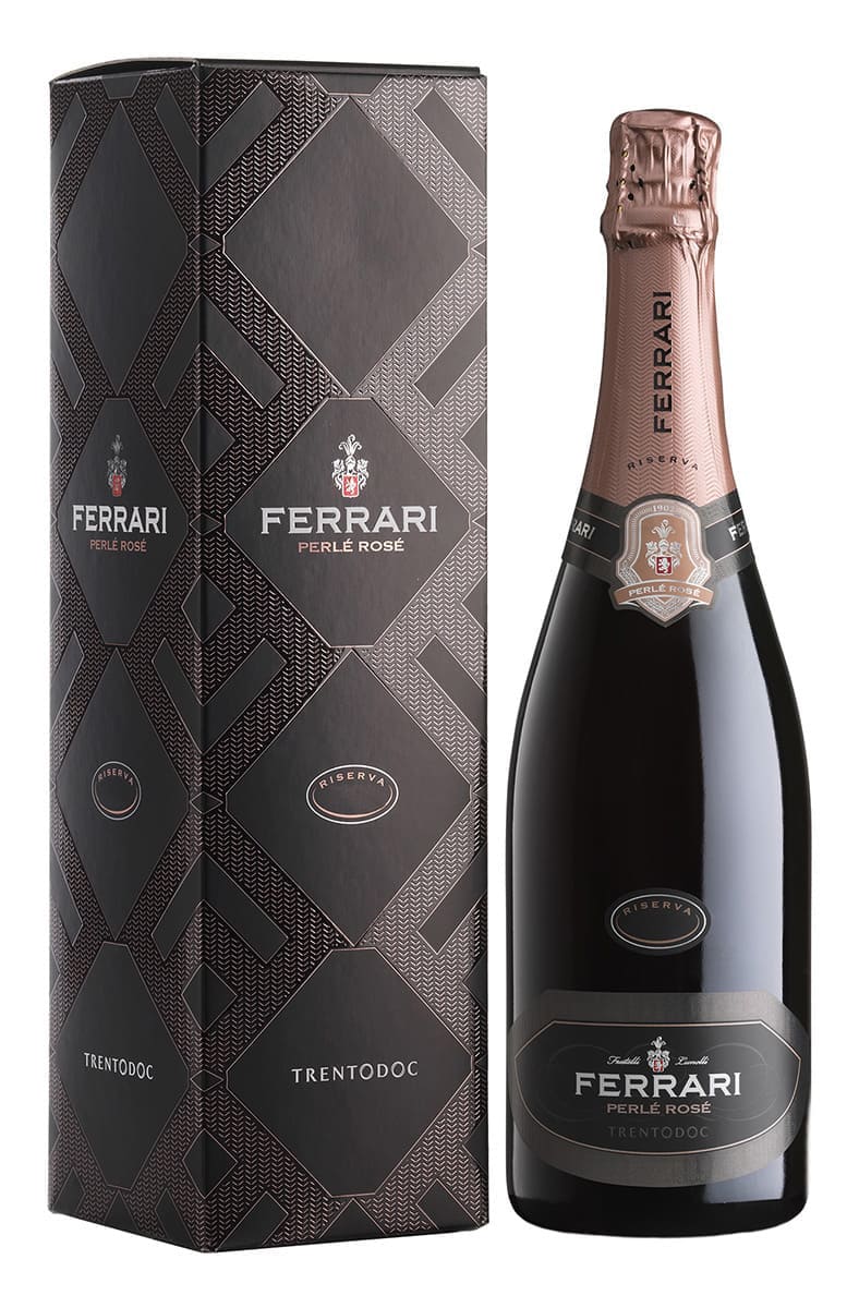 Вино игристое Ferrari, Perle Rose, Brut, Trento DOC, 0,75l, in gift box