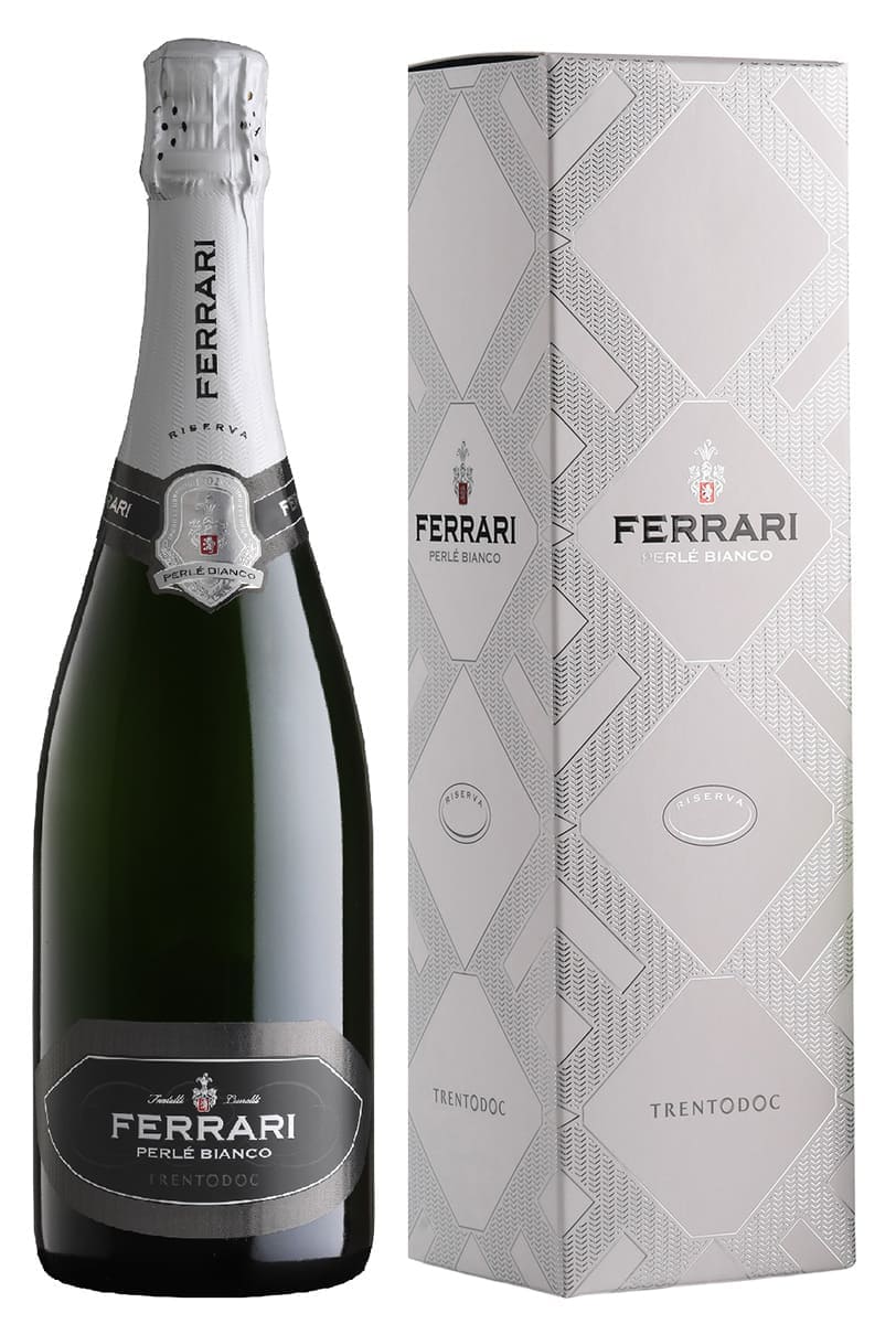 Вино игристое Ferrari, Perle Bianco Riserva, Brut, Trento DOC, 0,75l, in gift box