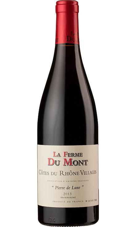 Вино
 красное «Pierre de Lune, Côtes du Rhône Villages AOC»
 La Ferme Du Mont 2013