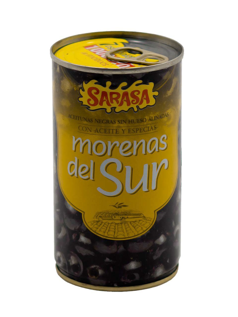 Оливки черные без косточки "Моренас дель Сюр" 0,37 литра