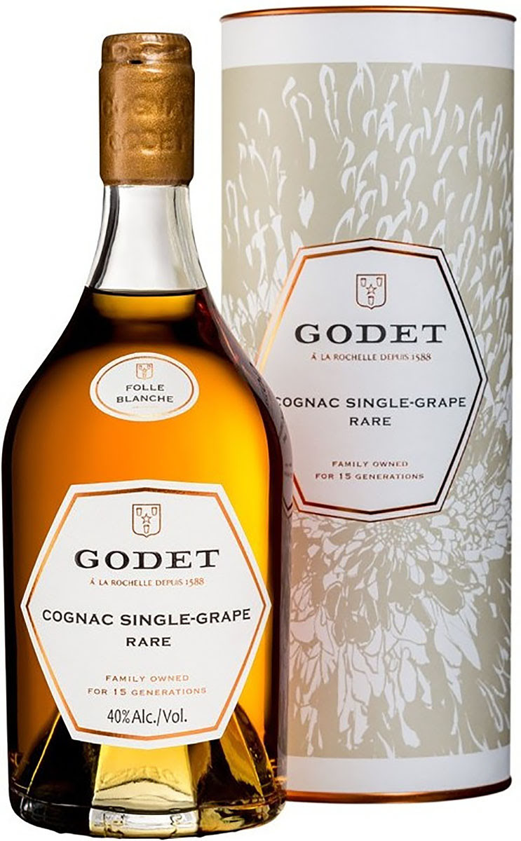 Коньяк Cognac Godet Single Grape Folle Blanche in gift box 0,7l