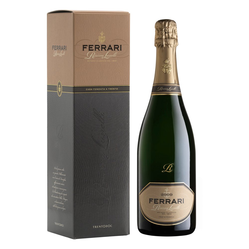 Вино игристое Ferrari, Riserva Lunelli, Extra Brut, Trento DOC, 0,75l