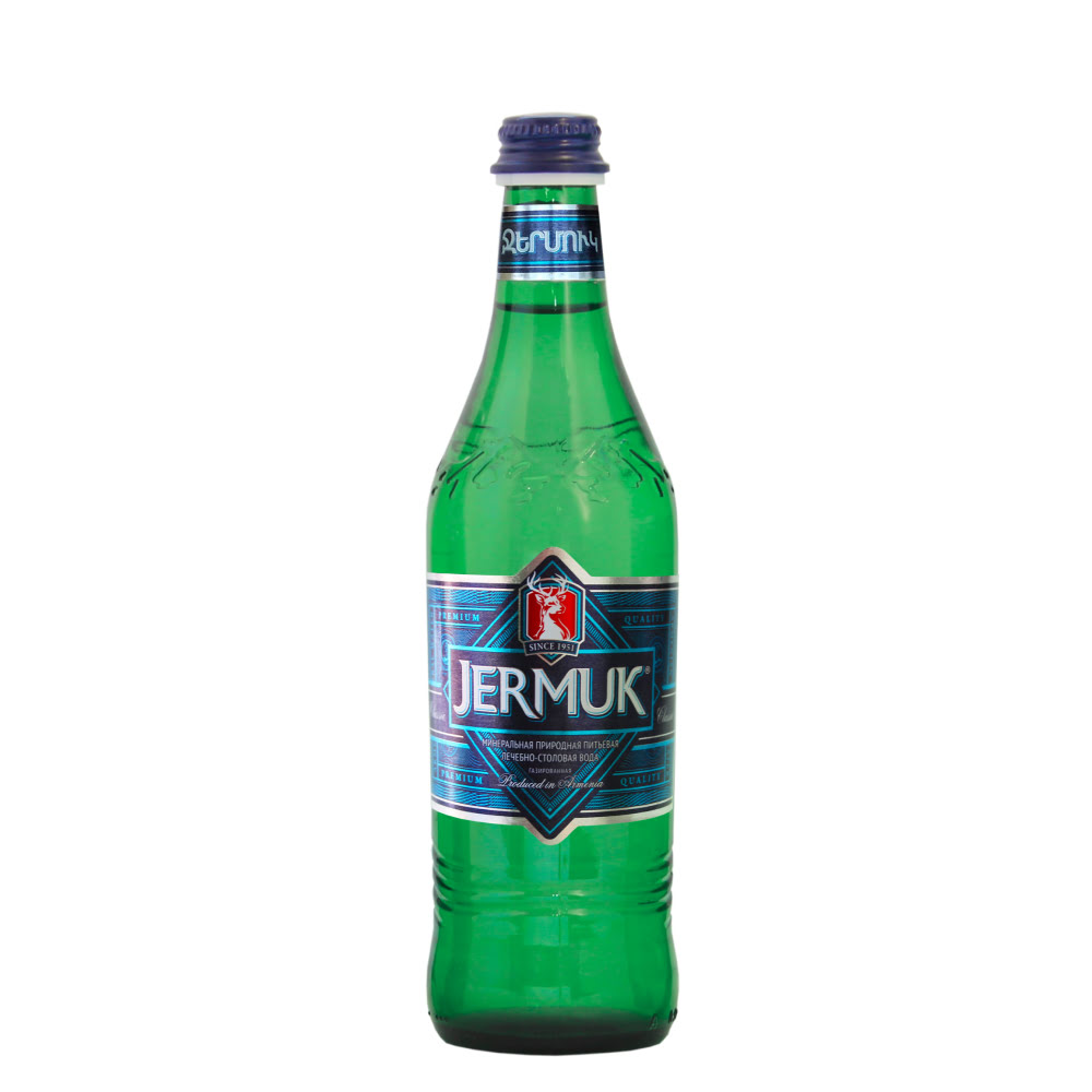 Вода Jermuk Mineral газированная 0,5л в стекле
