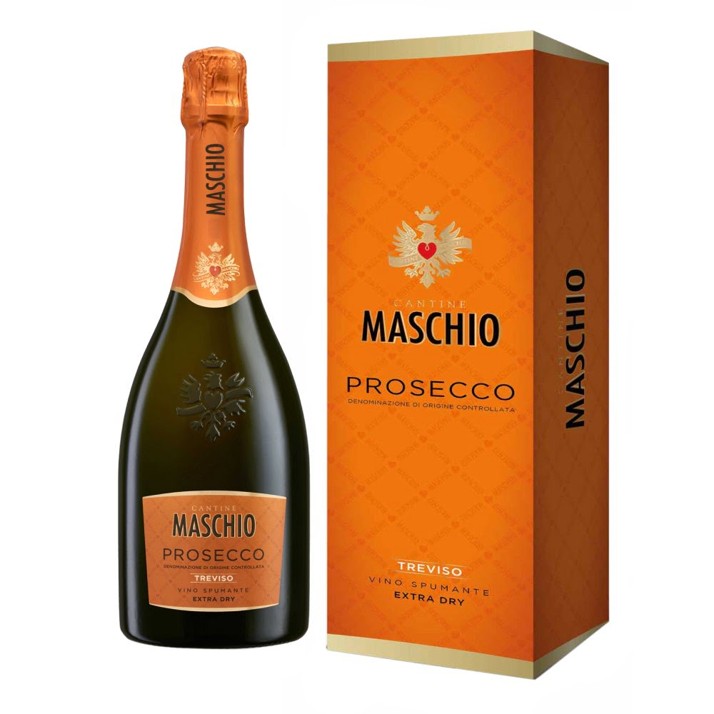Вино игристое Cantine Maschio, Prosecco DOC Treviso Extra Dry 0,75l in gift box