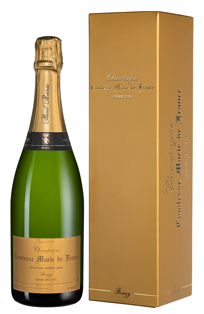 Шампанское Comtesse Marie de France Brut Millesime Grand Cru Bouzy, Paul Bara, 2008 г.