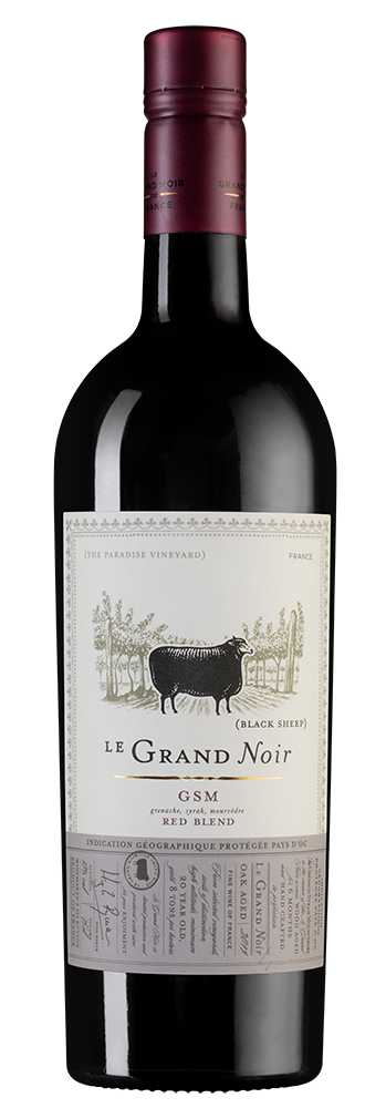 Вино Le Grand Noir Grenache-Syrah-Mourvedre, Les Celliers Jean d