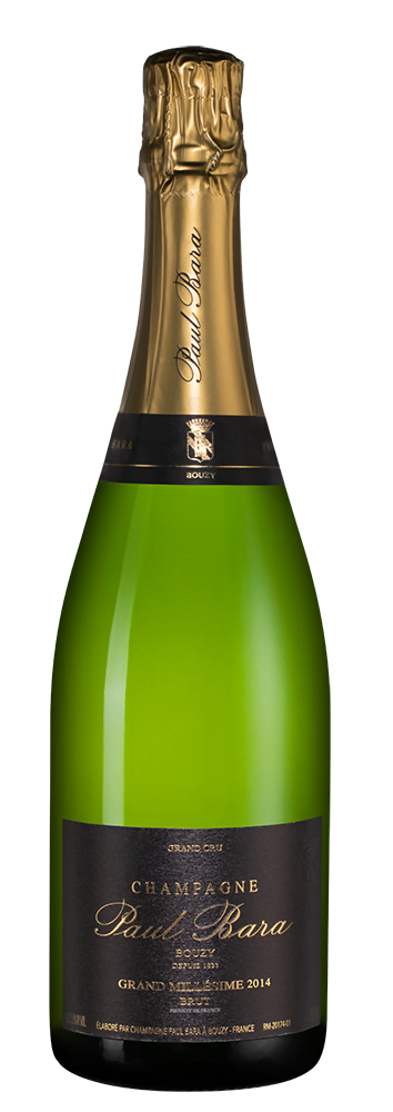 Шампанское Grand Millesime Brut Grand Cru Bouzy, Paul Bara, 2014 г.