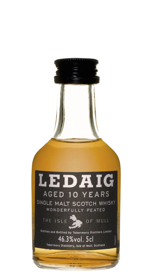 Виски Ledaig Aged 10 Years, 0.05 л.