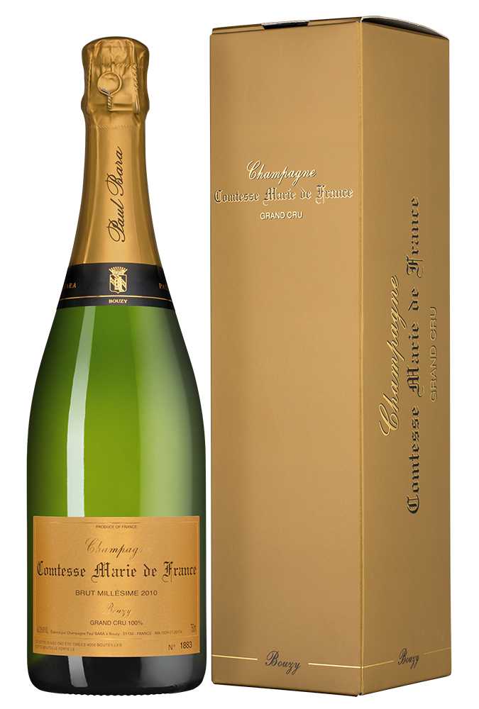 Шампанское Comtesse Marie de France Grand Cru Bouzy Millesime Brut, Paul Bara, 2012 г.