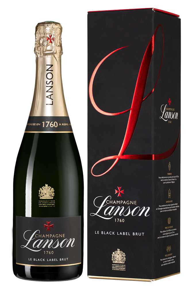 Шампанское Black Label Brut, Lanson