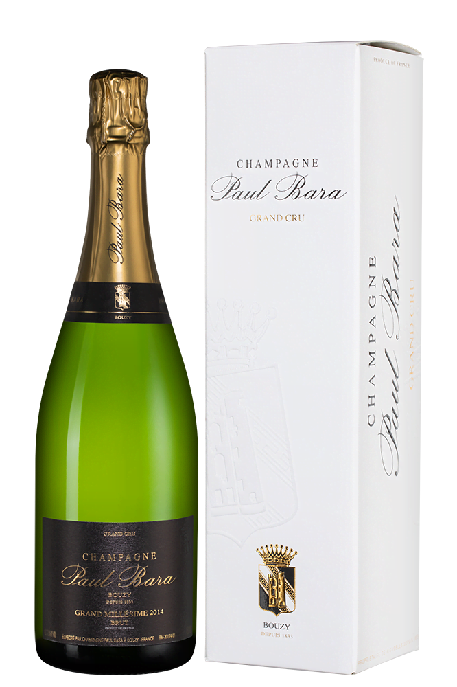 Шампанское Grand Millesime Brut Grand Cru Bouzy, Paul Bara, 2014 г.