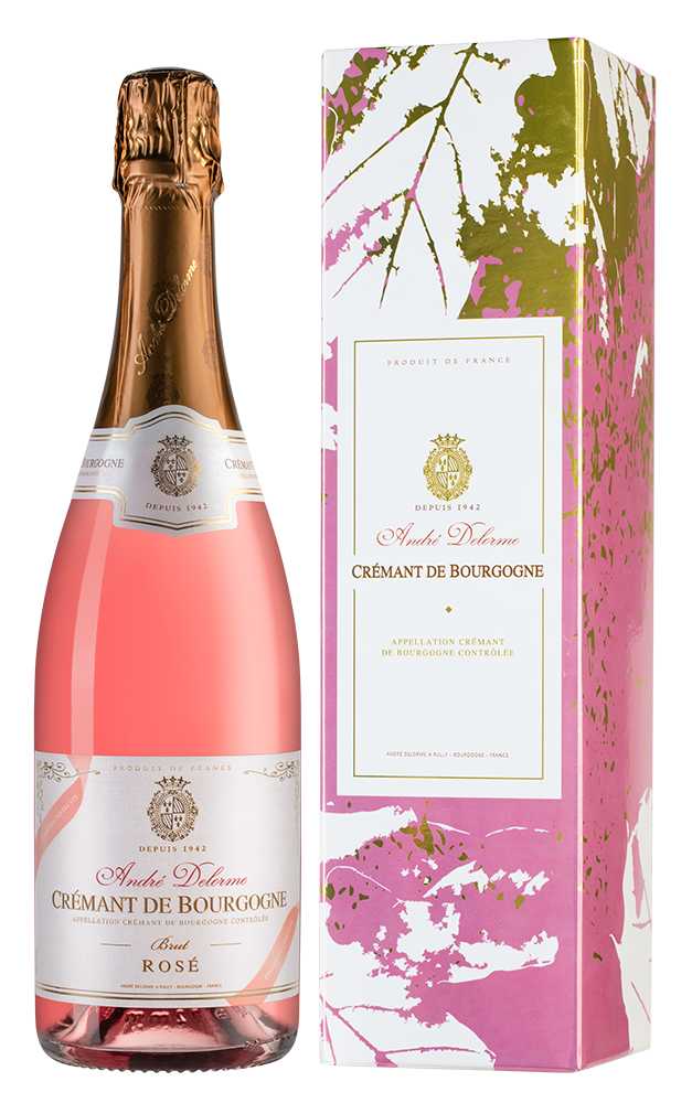 Игристое вино Cremant de Bourgogne Brut Rose, Andre Delorme