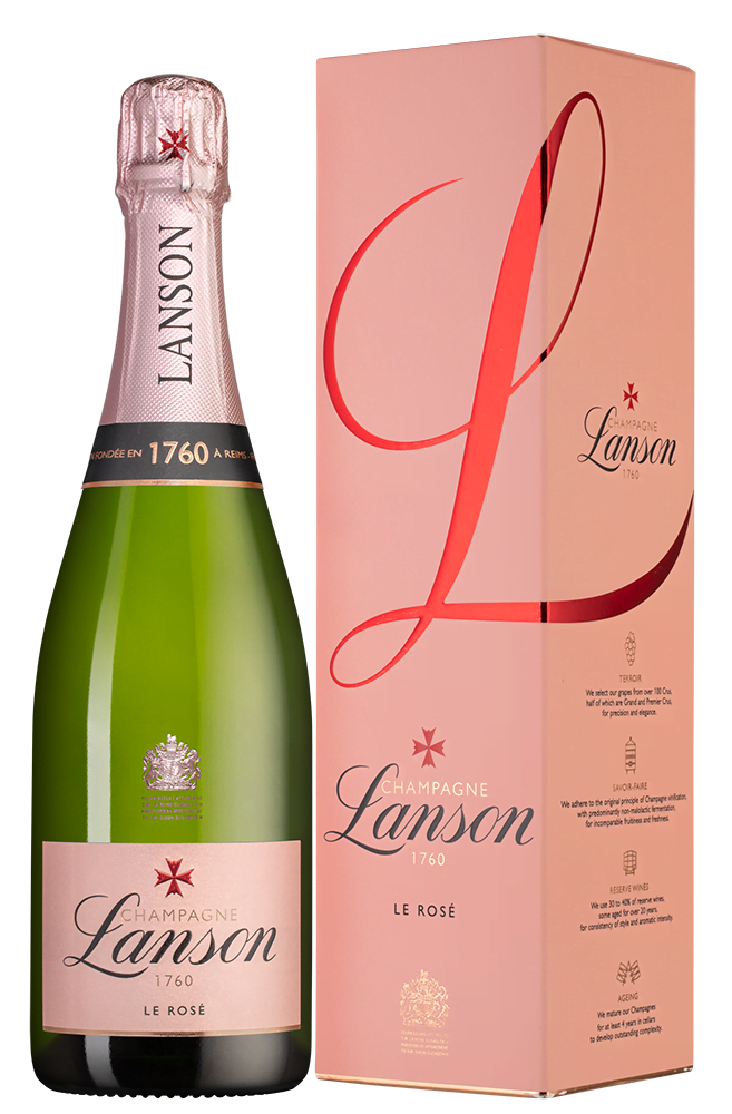 Шампанское Le Rose Brut, Lanson