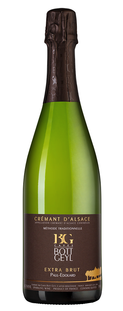 Игристое вино Cremant d’Alsace Extra Brut Cuvee Paul-Edouard, Domaine Bott-Geyl, 2017 г.