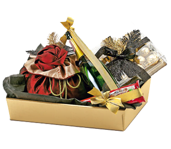 Подарочные коробки Подарочная коробка Cesto Incollato Seta Oro