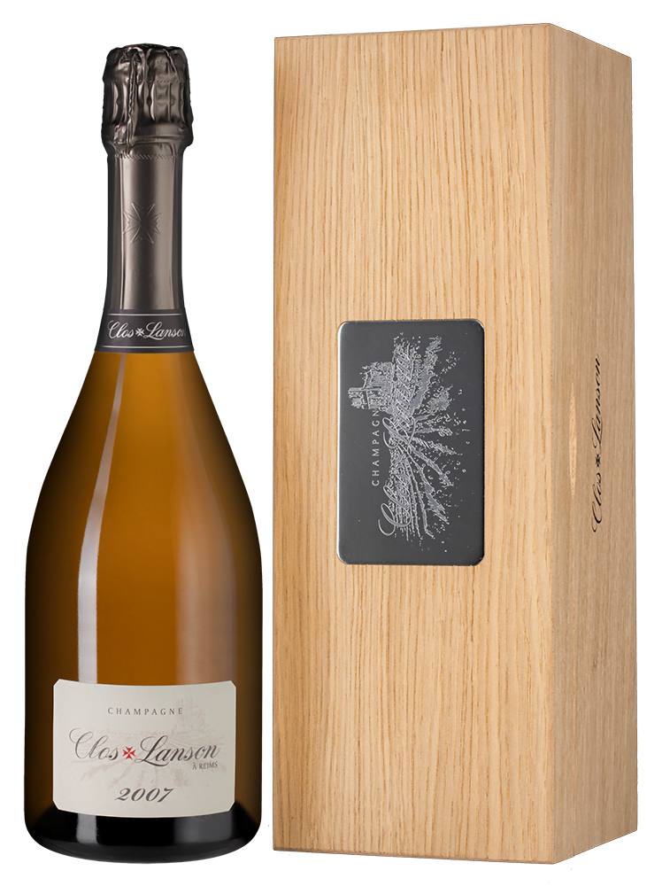 Шампанское Clos Lanson Blanc de Blancs in wooden giftbox, 2007 г.