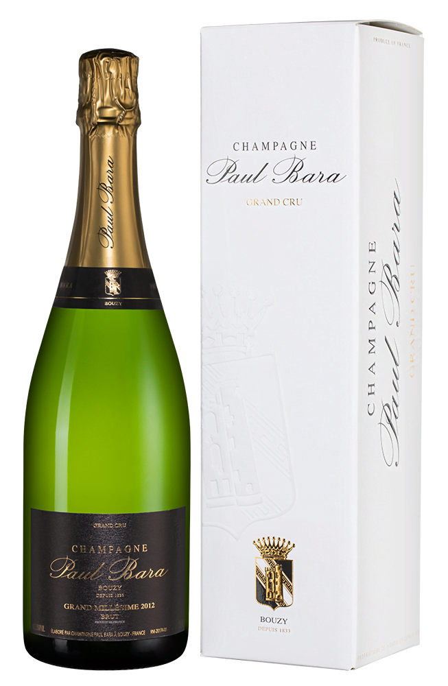 Шампанское Grand Millesime Brut Grand Cru Bouzy, Paul Bara, 2012 г.